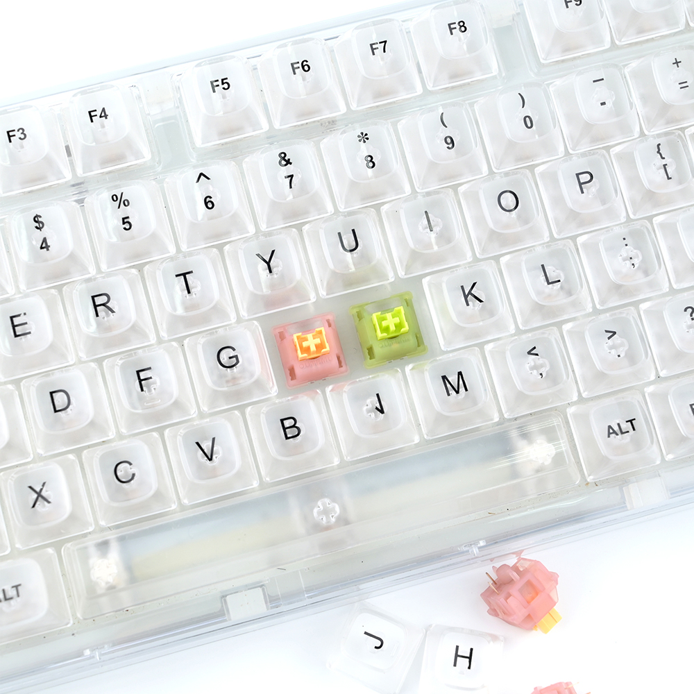 Outemu Silent Peach V3 Switches Lubed Update Silent Lemon V3 Switch Mechanical Keyboard Linear Tactile 5Pin Custom Hot-swap DIY. 