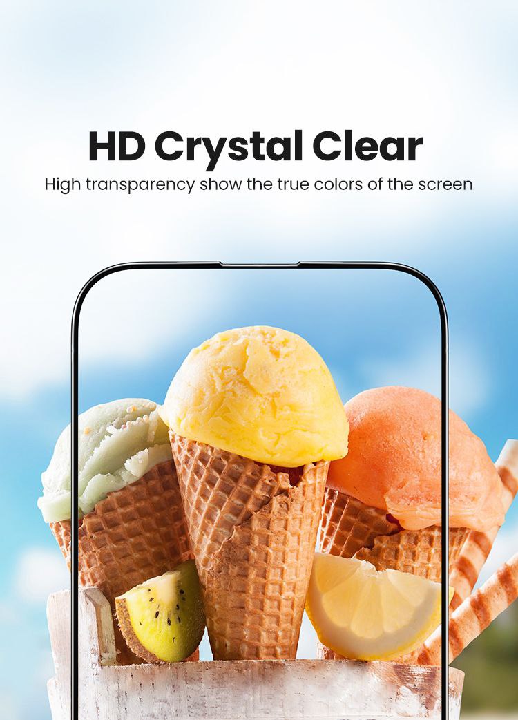 HD Tempered Glass Screen Protector for iPhone 16, 16 Plus, 16 Pro, 16 Pro Max, Full Coverage, Anti-Scratch, Anti-Shatter, Easy Installation. 