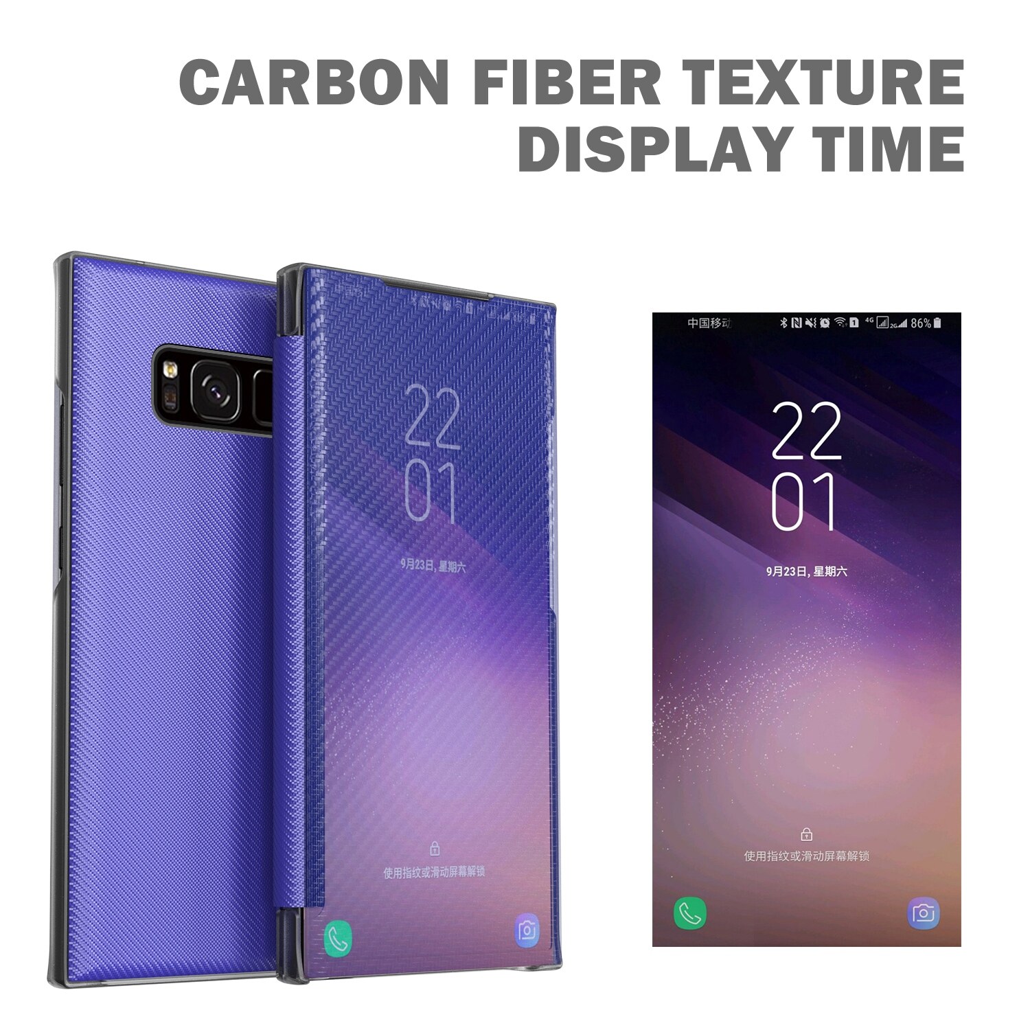 lthmy case for Samsung Galaxy S8 Plus Thin Slim Carbon Fiber Translucent Smart View Flip Stand Full Body Protective Cover Thin Slim Carbon Fiber Translucent Smart View Flip Stand Full Body Protective Cover. 