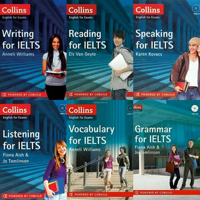 Collins English For IELTS Exams Full Set 6 Books. 
