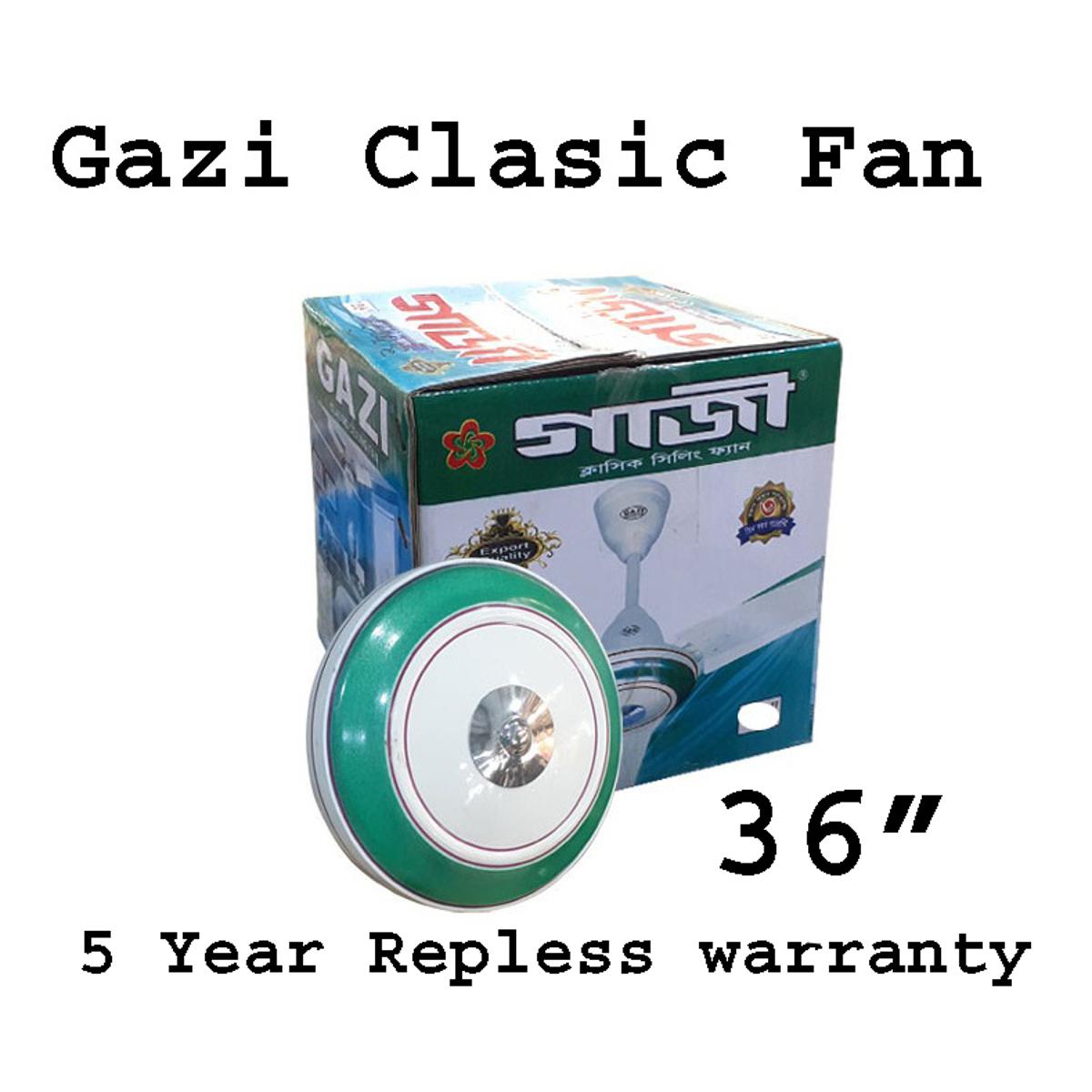 Gazi Clasic 36 Inch Ceiling Fan -5 Year Repless Warranty