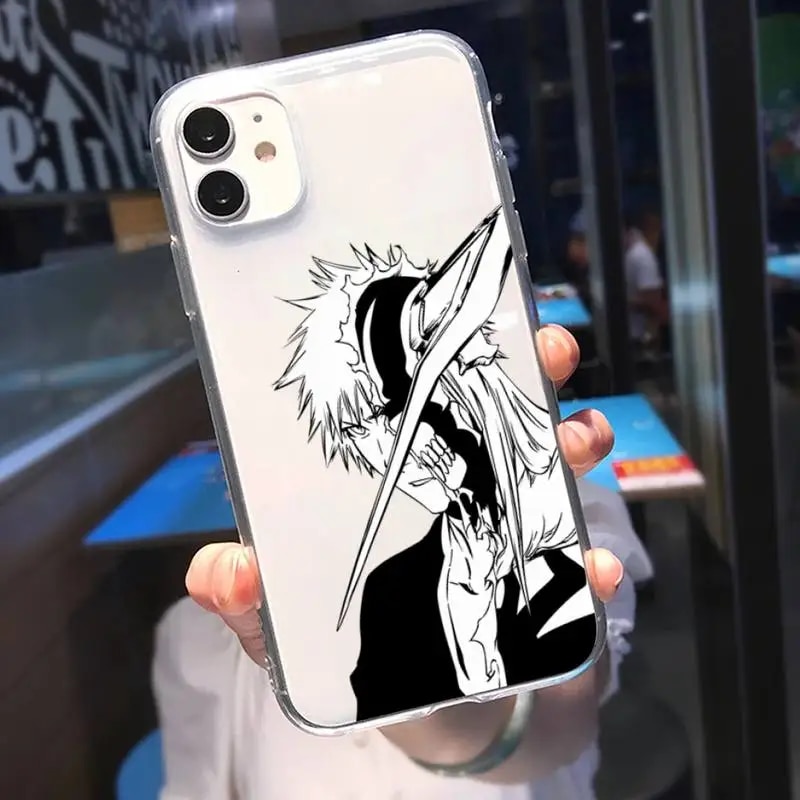 Anime Bleach Kurosaki Ichigo Phone Case for IPhone 15 11 X XR XS