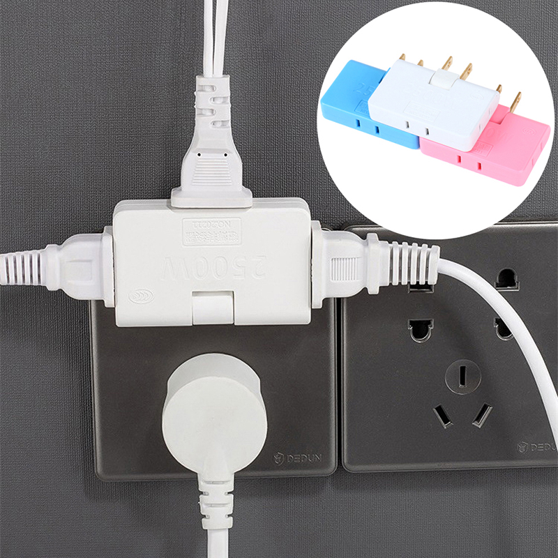 Rotatable Socket Converter 180 Degree Multi Plug Slim Wireless Outlet Adapter BDM. 