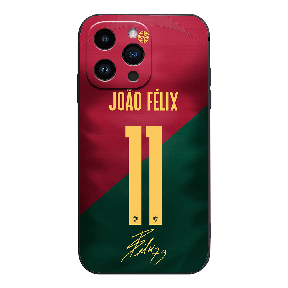 2022 WC Portagul Jersey Back Football Cover Case for iPhone 15 14 Pro Max 13 12 11 Mini X XS XR 7 8 6S Plus SE. 