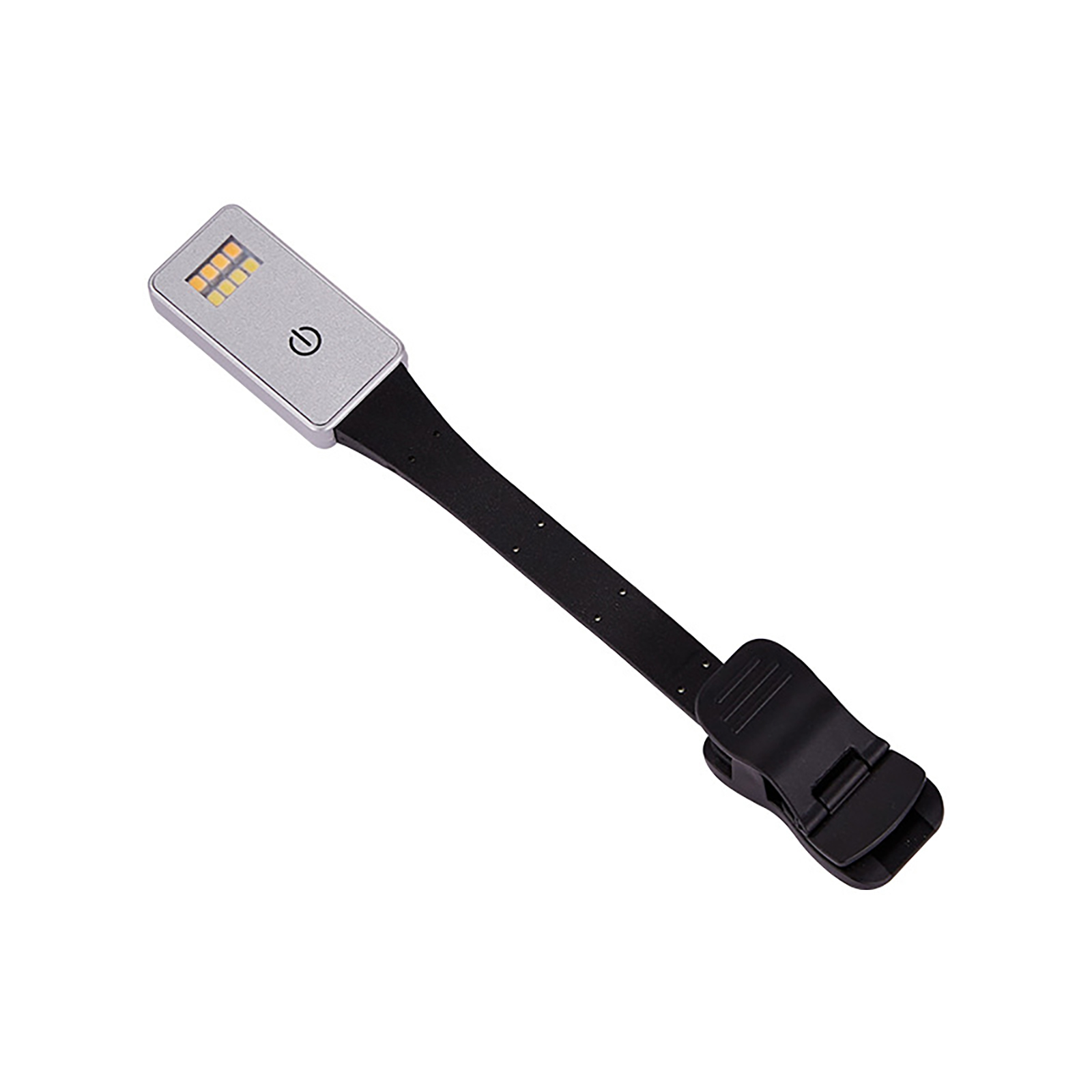 Qiunery LED Reading Light With Clamp, Button Switch USB Rechargeable Book Clip Light, 50 Lumens, 3000K/4500K/5500K Color Temperature Book Light Lamp For Office. 