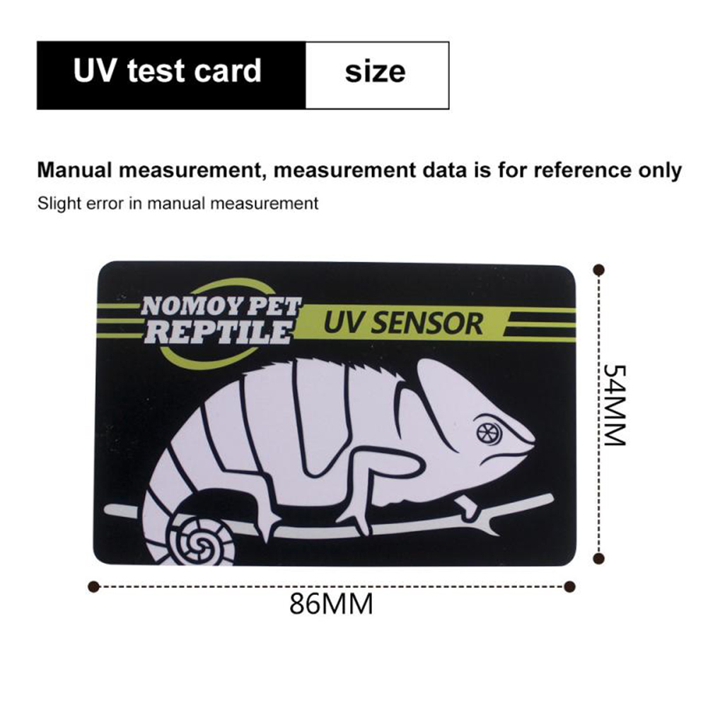 Reptile Uvb Uv Test Card 10 Seconds Detection Reusable Card Reptile Accessories Aquarium Equipment. 