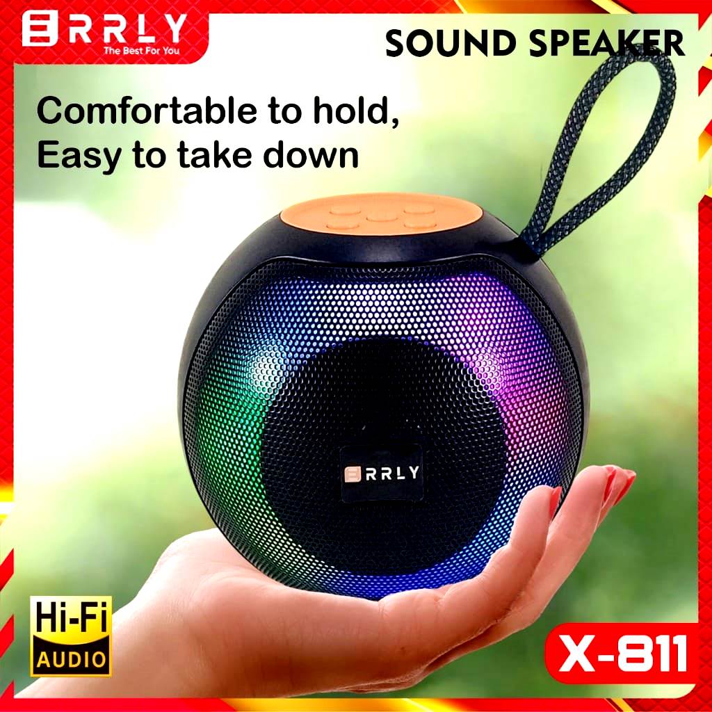New X-811 Speaker Type-C Fast Charging LED Colorful light RGB home music Bluethooth Speaker Outdoor Waterproof HiFi Super bass Bt Wireless Mini portable Speaker with Bluetooth, FM Radio, AUX, TF Memory Card Reader and USB Pen Drive. 