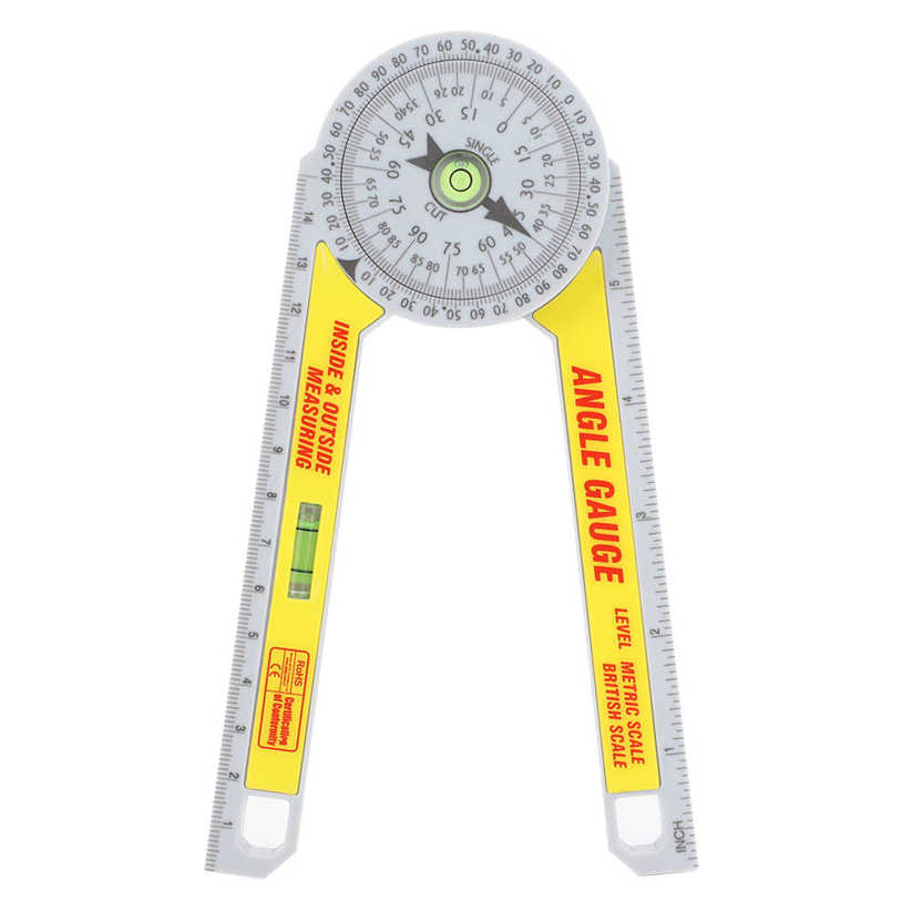 Angle Gauge Miter Saw Protractor Engineering Plastic High Accuracy Measuring Ruler Tool for Outdoors. 