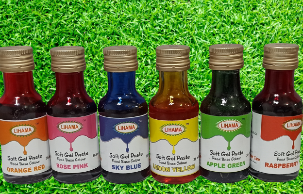 Lihama Organic Soft Gel Food Color Combo Apple Green = 36ml. 