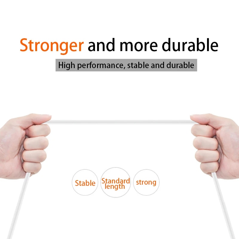 USB Type-C Charging Cable For Samsung M12 M42 A12 A32 A52 A72 5G A51 A71 A31 S10 S9 S8 + 0.2m 1m 2m 3m Fast Charger USB Cable. 