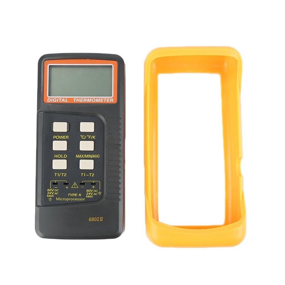 6802 II Thermometer Sensor Dual Channel Digital Thermometer K-Type Thermocouple Sensor 6802 II Thermometer Digital Thermometer Thermocouple Sensor. 