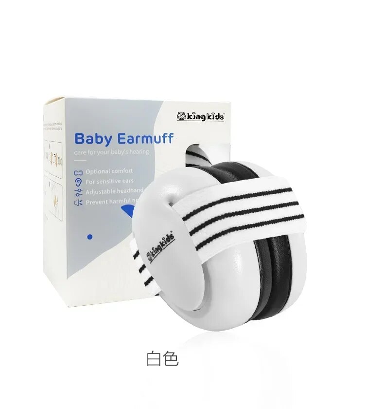 Baby Noise Cancelling Headphones Ear Protection Earmuffs For Infants with Elastic Headband Airplane Travel Baby Accessories. 