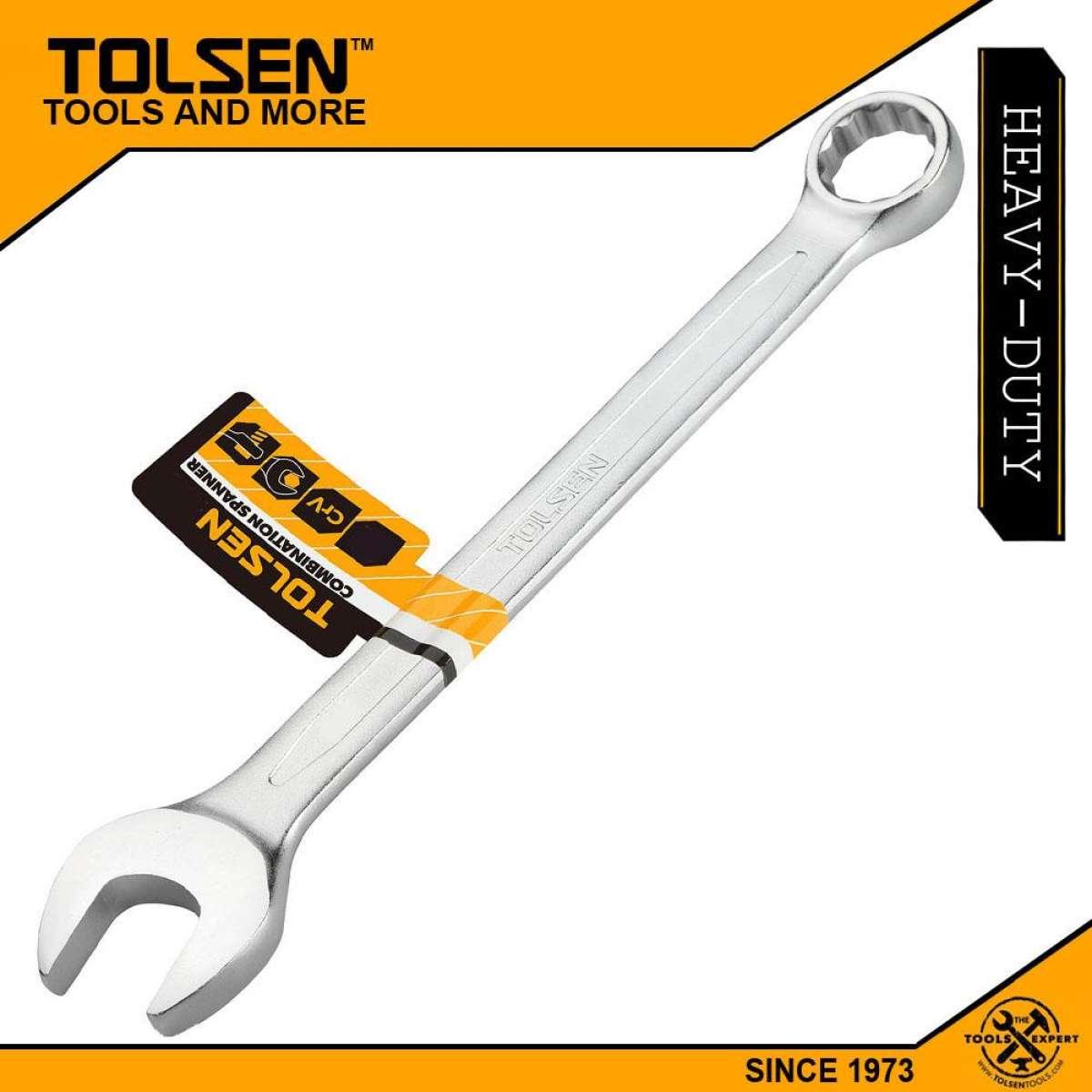 TOLSEN 8mm Combination Spanner Wrench Cr-V  Chrome plated, stain finish Model: 15016. 