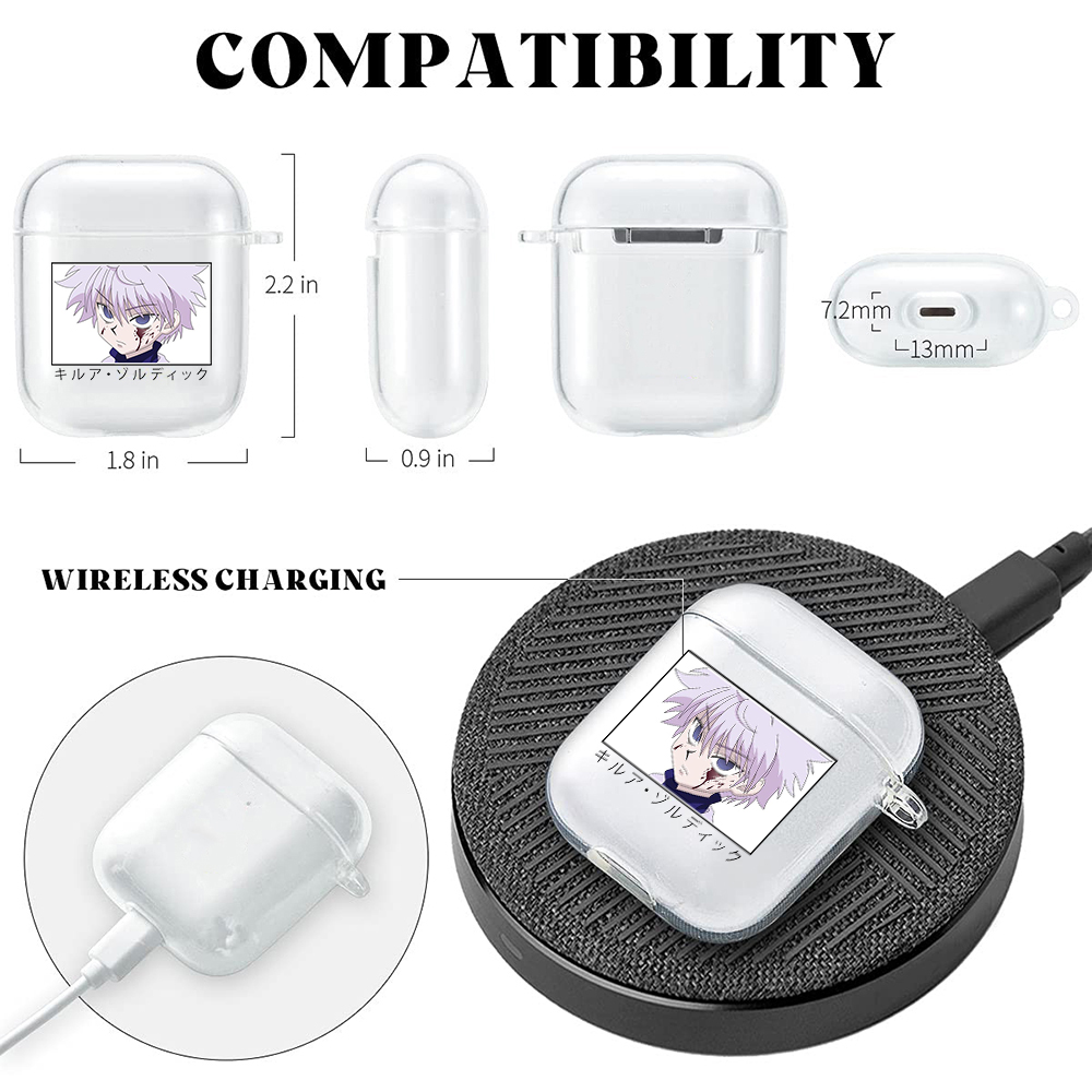 Anime Figures Soft Tpu Silicone Case For 2 1 Levi Killua Gon Bakugou Transparent Wireless Bluetooth Earphone Box Cover. 