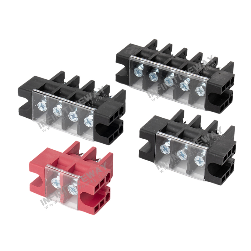 Battery parallel series terminal strip 30A 50A 75A 100A 150A 20cheerful0A 250A 2p 3p 4p 5p wall through transfer barrier terminal block. 