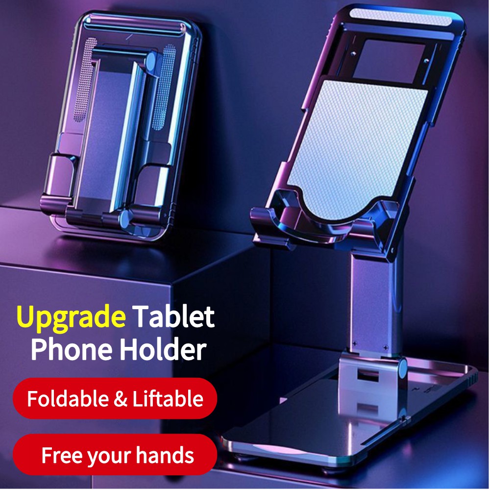 Height Adjustable Mobile Phone Tablet Holder Cellphone Stand Adjustable Desk Smartphone Mount. 