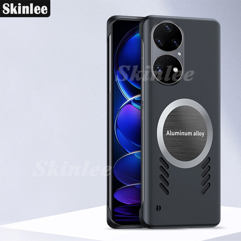 Phone Case for Huawei P50 Pro Back Cover Ultra-thin Borderless Heat Dissipation Porous Anti Drop Protect Case for Huawei P50 Phone Cases. 