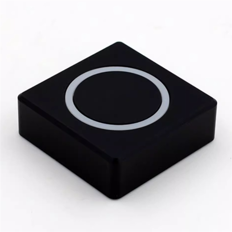 PC Power Button Desktop Power Switch Kit External Power Switch Set Aluminum Alloy Magnetic Self-Reset Button Metal Shell RGB. 