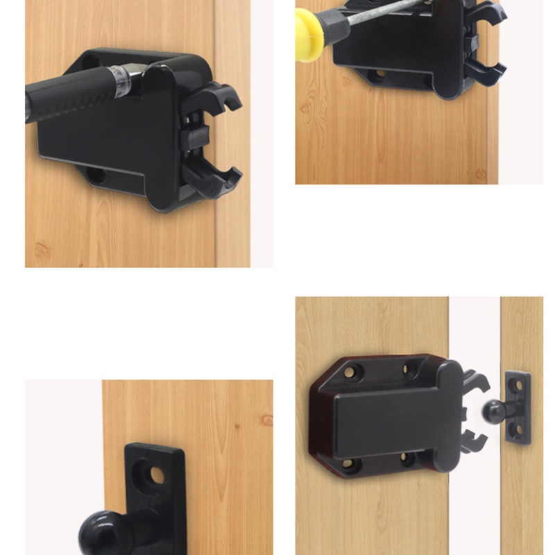 Straps,Invisible Furniture Lock Cabinet Touch Latch with Mute Pop-up Function Push to Open Catch Lock for Cupboard Wardrobe