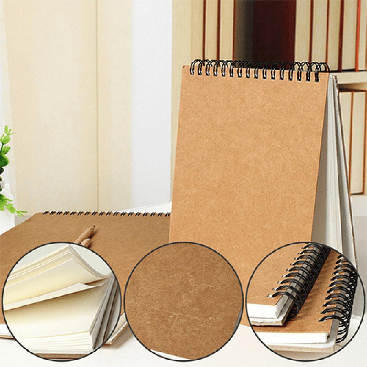 Handmade Watercolor Book, Handmade Paper, Drawing Book  (Spiral) For Drawing Painting Size A3 A4 A5
