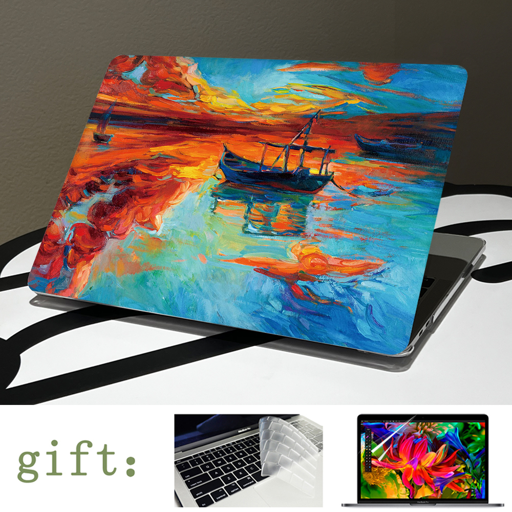 Retro painting Cover For Macbook Air 13.6 15 Laptop Case M2 A2681 Funda Mac book M1 Pro 13 14 16 A2338 A2442 A2337 Air 11 Shell. 