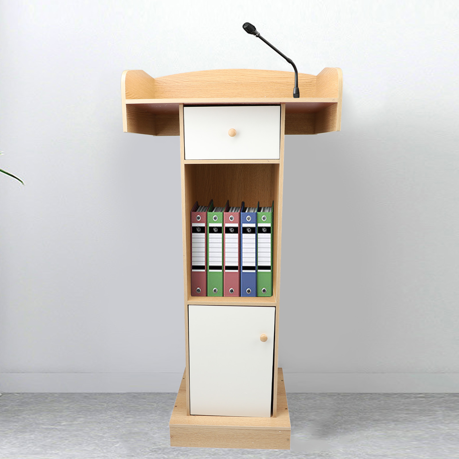 Reception Desk Multi Layer Storage Podium for Wedding Speeches. 