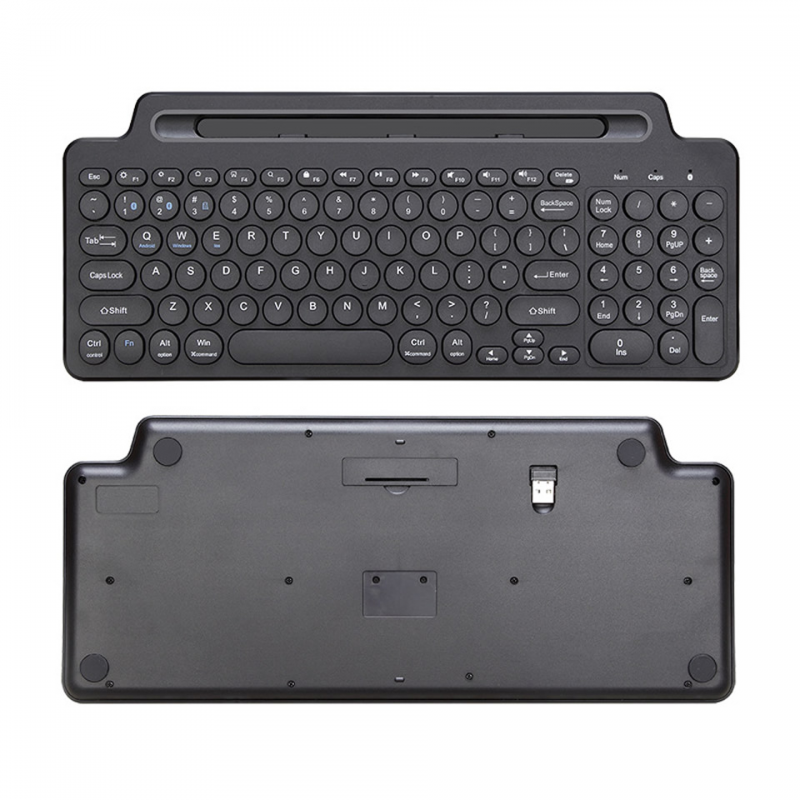 2.4G Wireless Bluetooth Keyboard with Number Touchpad Mouse Card Slot Numeric Keypad for Android IOS Desktop Laptop PC TV Box. 