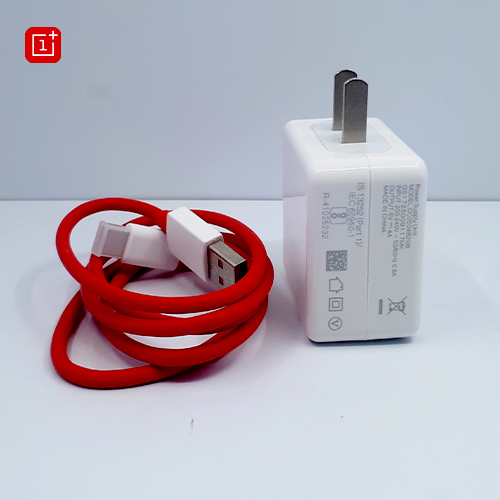 Dash Charger Adapter & Type C Cable for OnePlus 5/5T/6/6T (100% Dash Charging Supported) (Adapter & Cable Combo). 