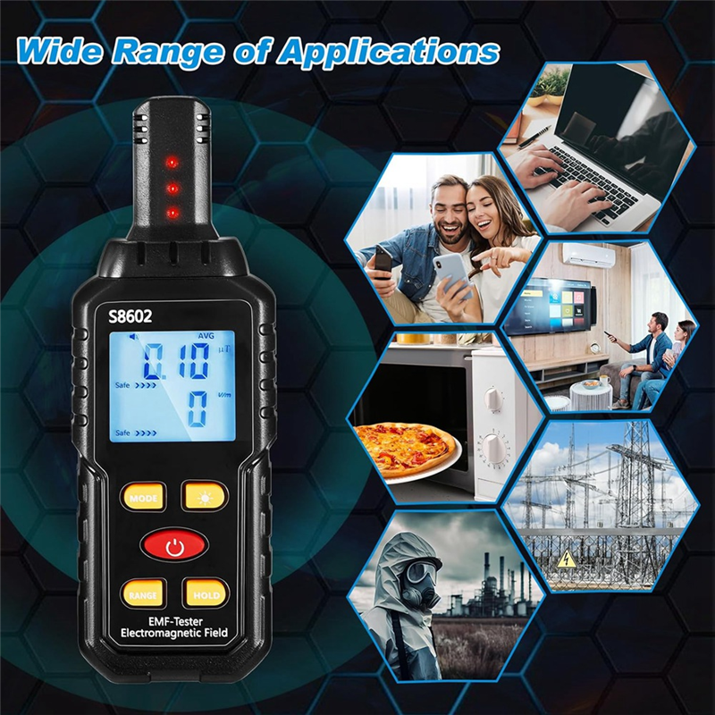 Ghosthunting Equipment Kit 1 EMF Radiation Detector 2 LED Cat Balls 2 Copper Track Poles Cat Balls Ghosthunting Ghost Equipment 5PCS. 