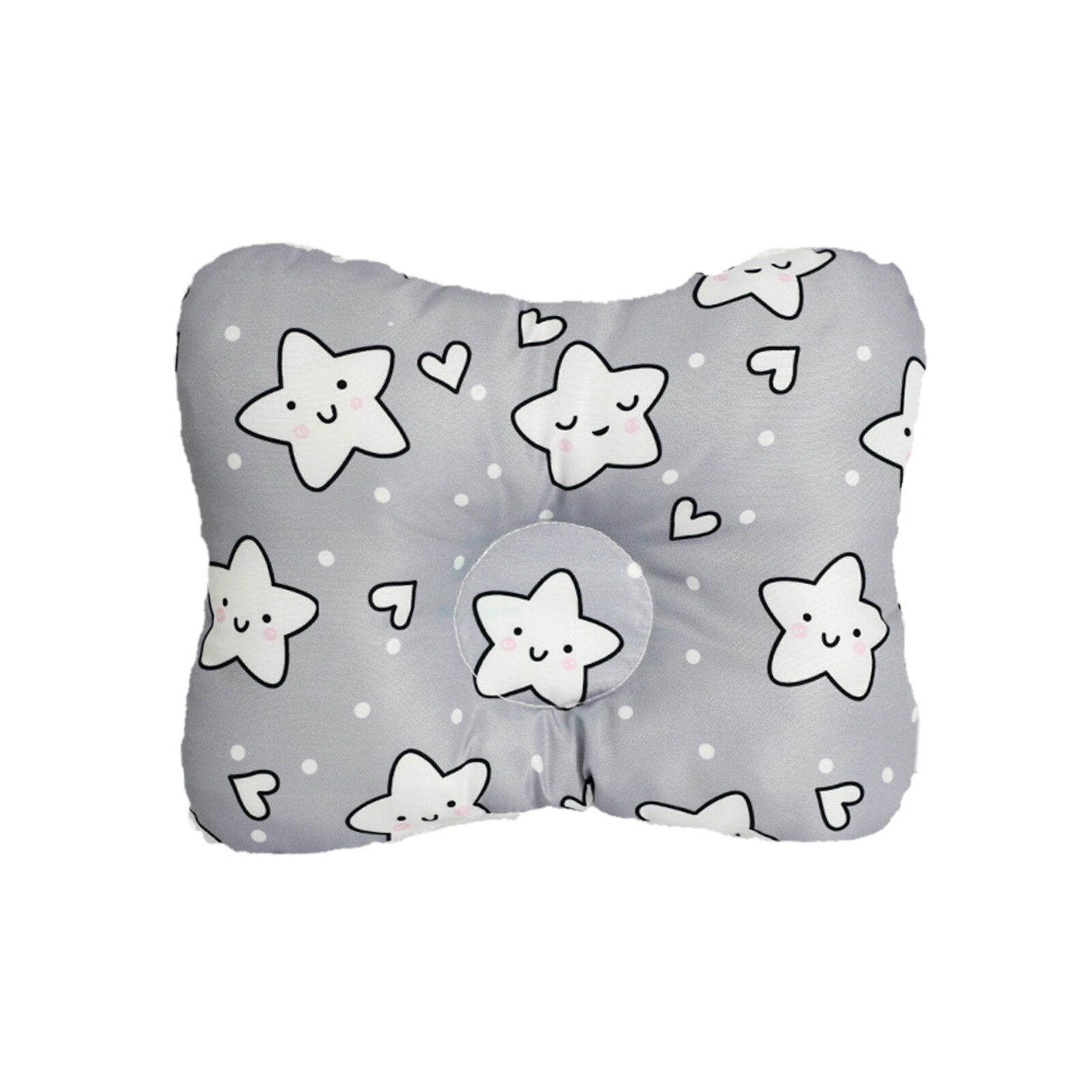 Newborn Baby Pillow Soft And Elastic Newborn Sleep Support Pillow Comfortable Memory Foam Head Protection Cushion For Babies 0-2. 