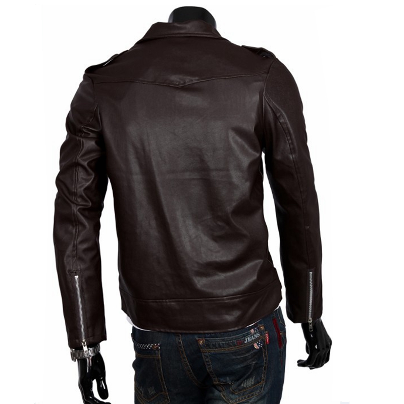 The Walking Dead Negan Cosplay Jacket Punk Men PU Leather Jacket Motorcycle Fashion Slim Fit Leather Coat. 