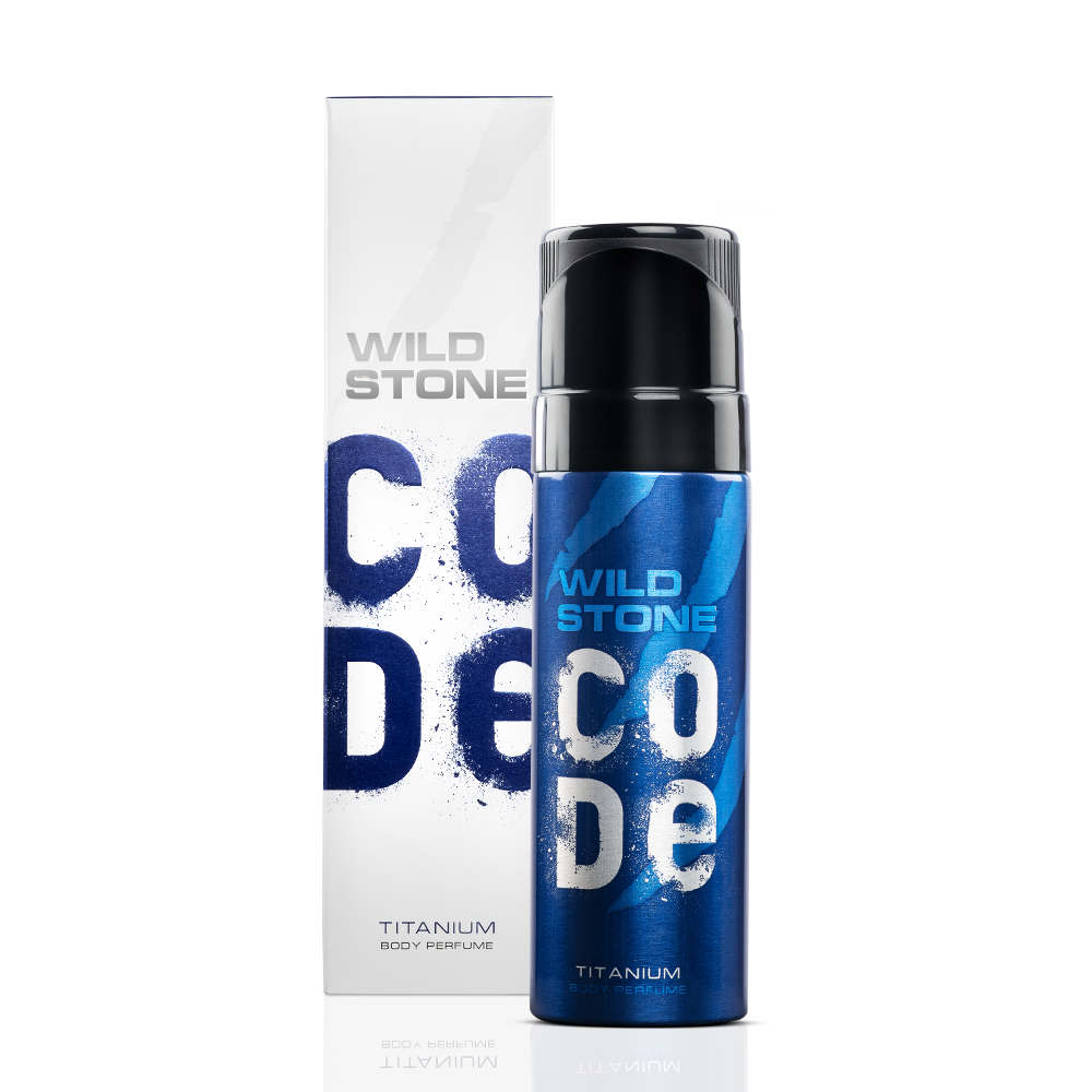 Wild Stone Code Titanium Body Perfume for Men - (120ml). 