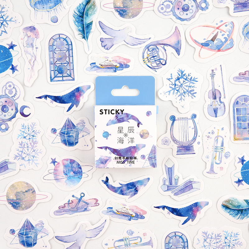 46Sheets/Box Pink Girl Sticker Creativity Scrapbook Design Stationery. 