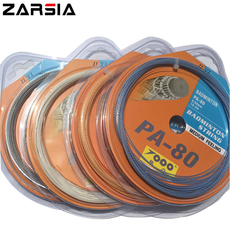 Jiyi PA-80 badminton string 0.69mm high elastic durable badminton racket string with a high pound of 30LBS
