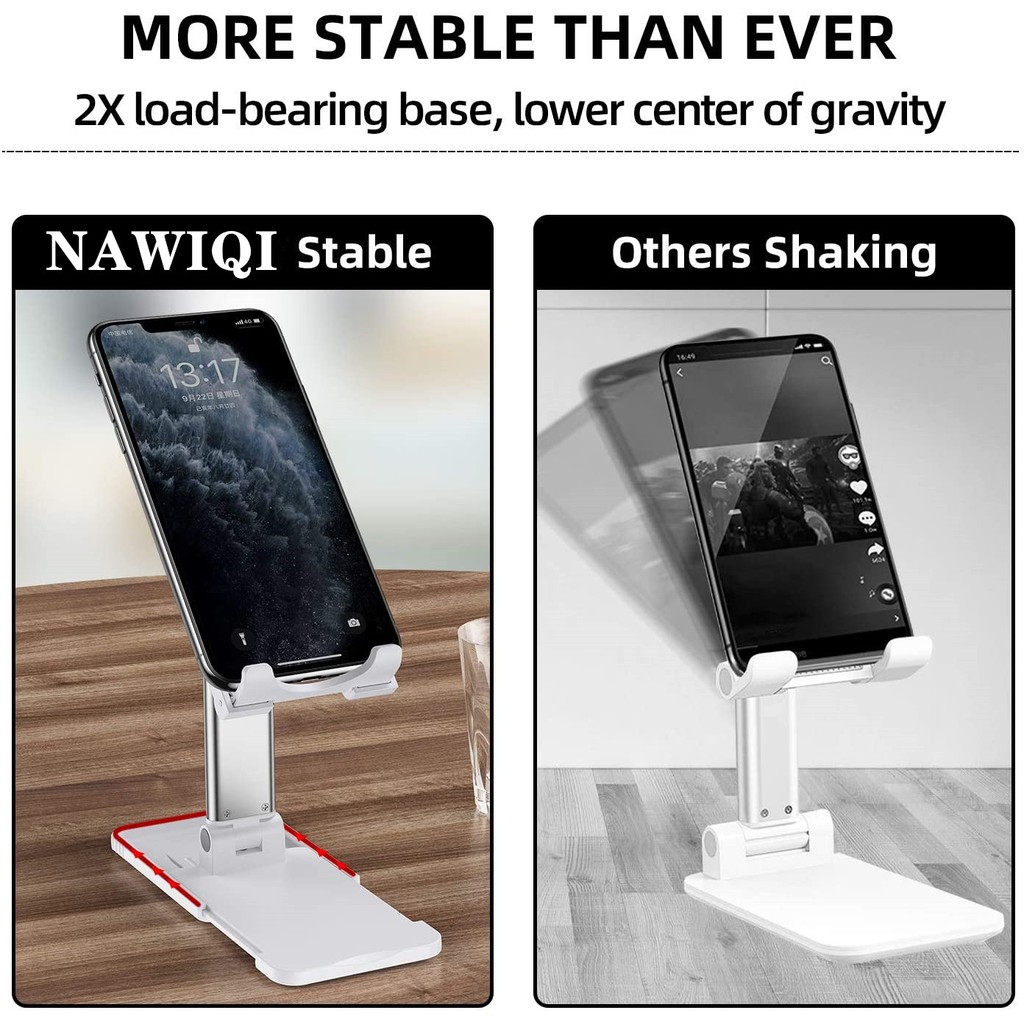 Height Adjustable Mobile Phone Tablet Holder Cellphone Stand Adjustable Desk Smartphone Mount. 