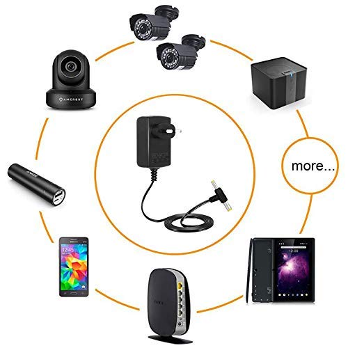 12V 2A DC Power Adapter, Powers Supply, Charge, SMPS for PC, LCD Monitor, TV, LED Strip, CCTV, 12 Volt 2 Amp Power Adapter (AC Input 100-240V Dc Output 12 Volt 2 Amps - Dual Pin). 