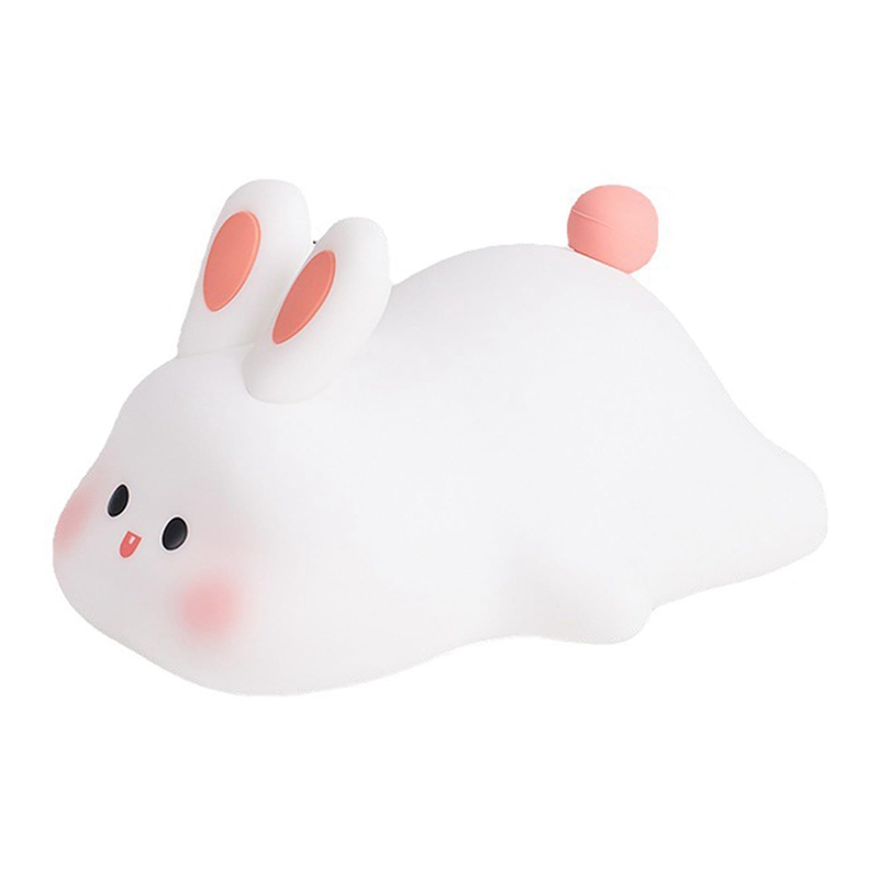 Big Face Rabbit Light LED Portable Rechargeable Bunny Lamp Night Light for Baby Nursery USB Dimmable Rabbit Night Lamp Easy Install Easy to Use