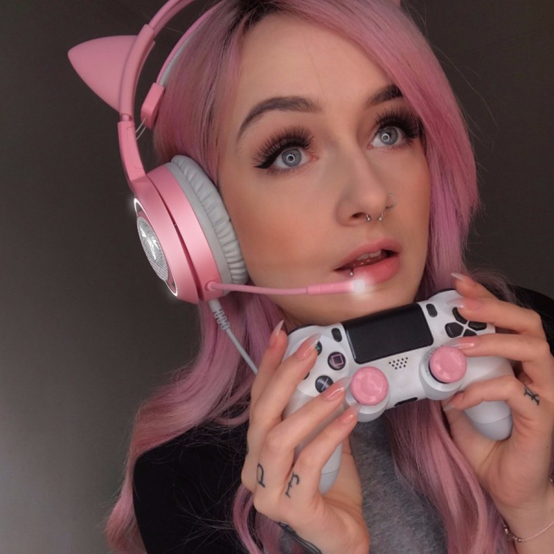 SOMIC Pink Gaming Head 7.1 Surround 