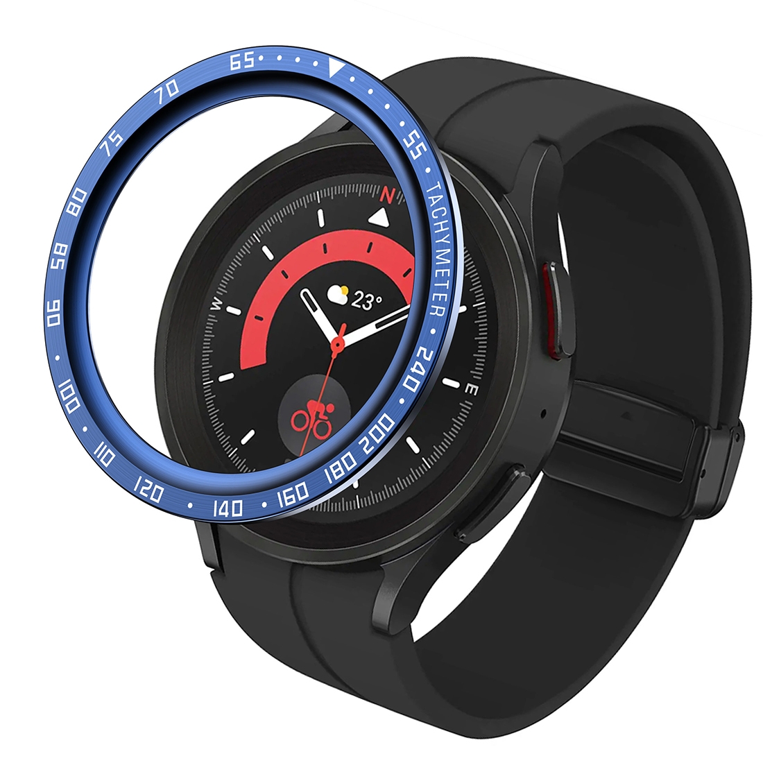 (New) For Samsung Galaxy Watch5 Pro 45mm E Style Dial Steel Protective Frame