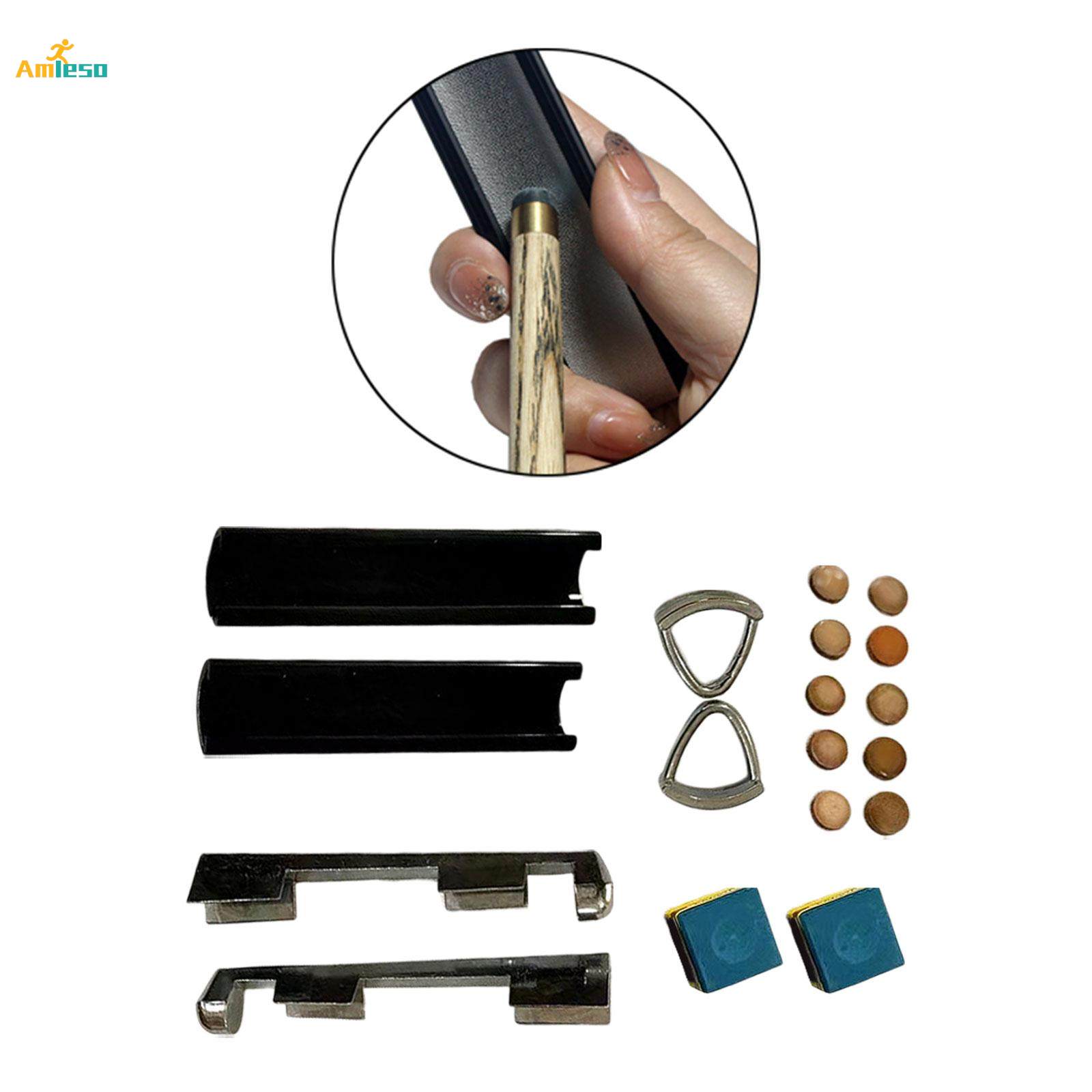 16Pcs Pool Cue Tip Repair Billiards Pool Tip Shaper Billiards Cue Stick. 