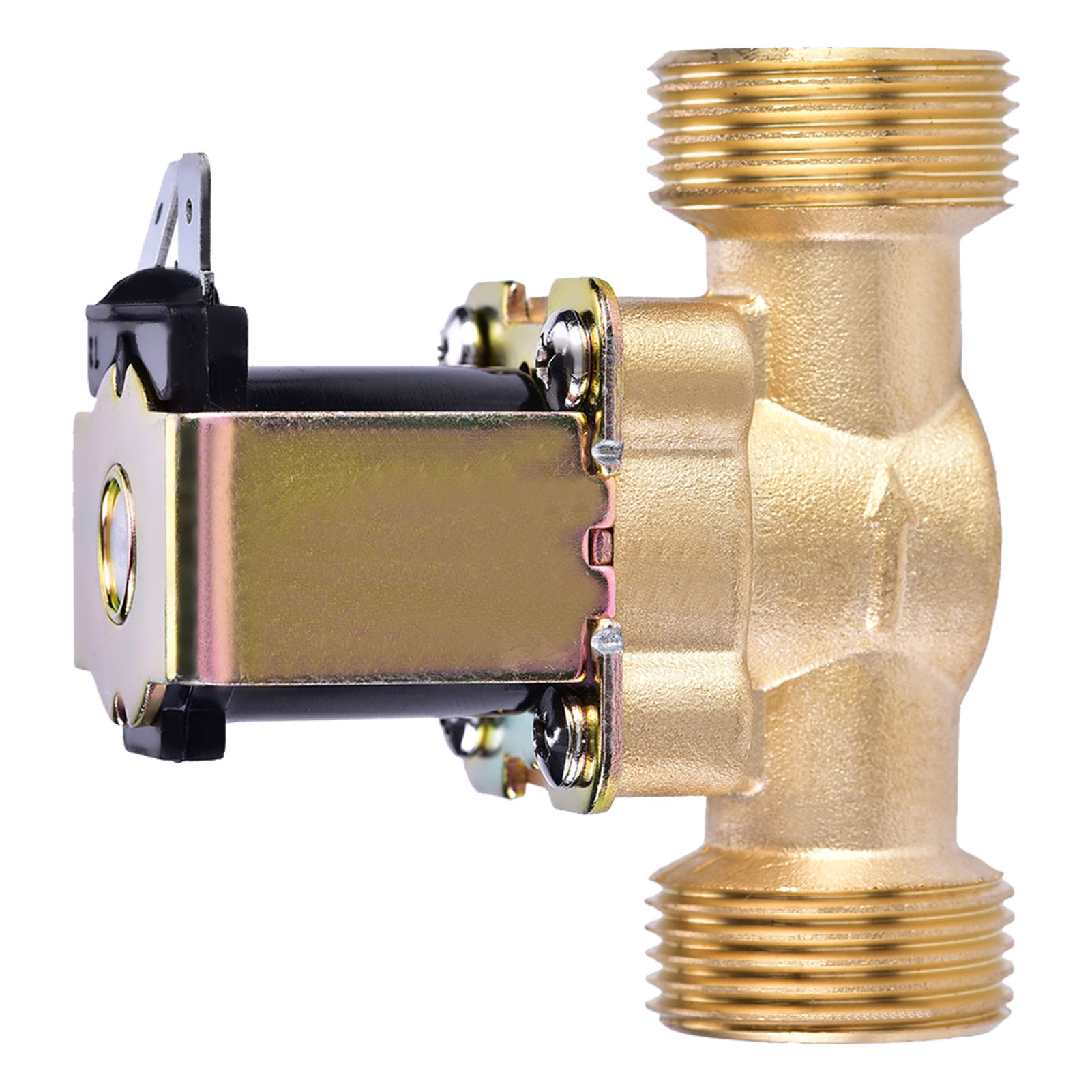 Electric Water Valve, Stable Brass Electric Solenoid Valve, for Prevent The Dry Burning Easy Install And Maintain. 