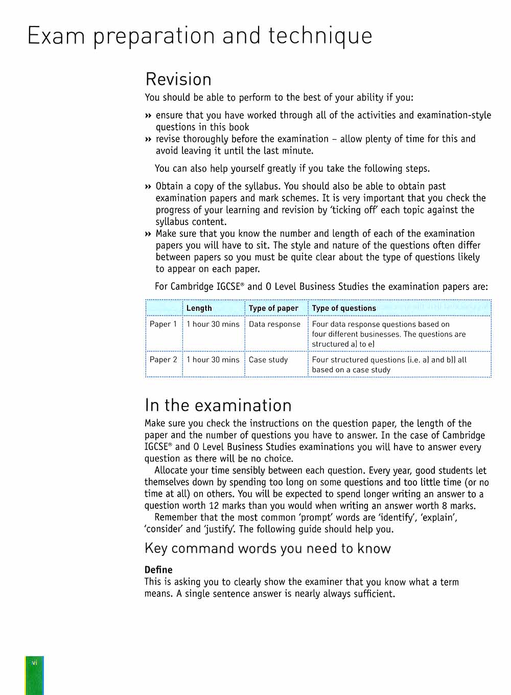Cambridge IGCSE and O Level Business Studies (5th Edition). 