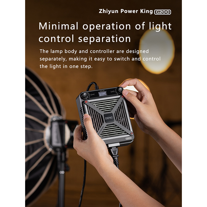 ZHIYUN MOLUS G200 300W LED Video Işığı 2700K-6500K Fotoğraf Işığı APP Kontrolü Stüdyo Fotoğraf Lambası Ultra Parlak Kamera Işığı. 