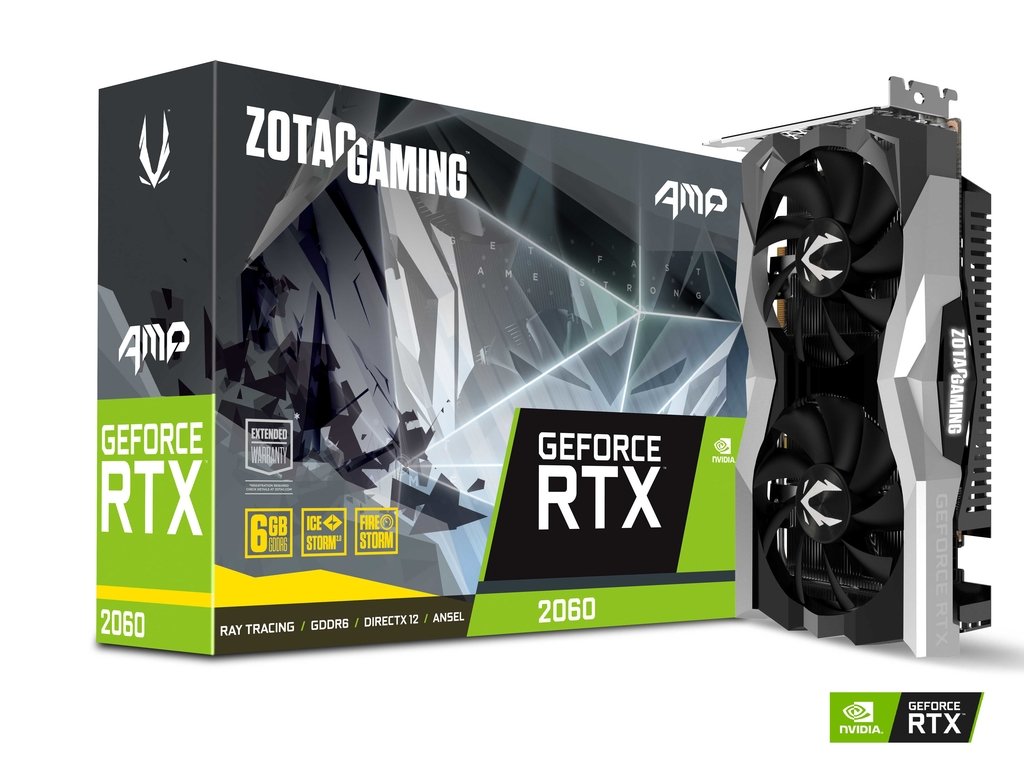 ZOTAC GAMING GeForce RTX 2060 AMP 6GB GDDR6 Graphics Card. 
