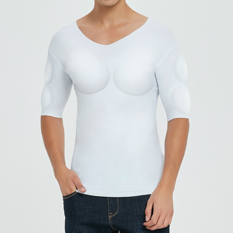Pads Chest Fake Muscle Men's Invisible 