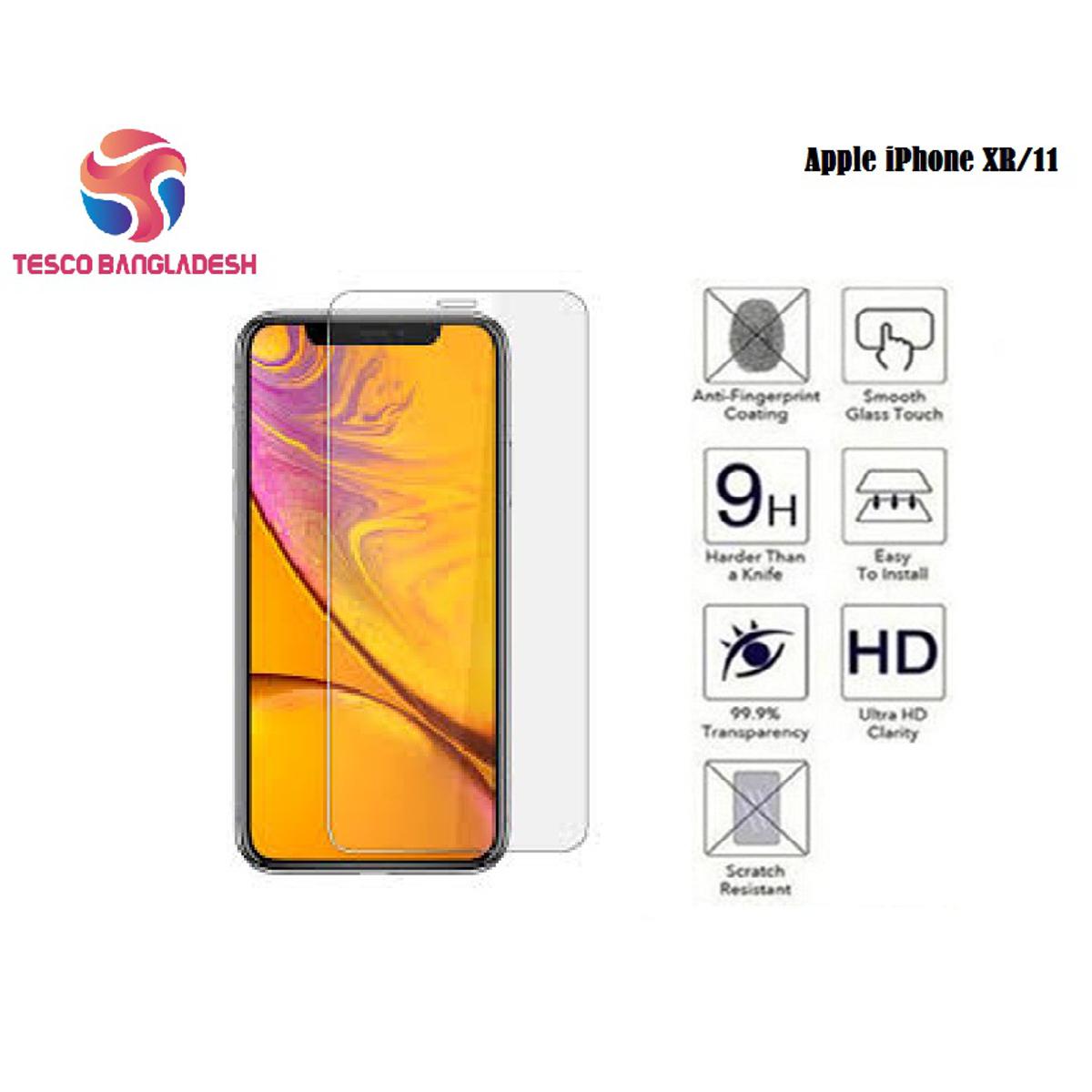 For Apple iPhone XR Tempered Glass Screen Protector 9H