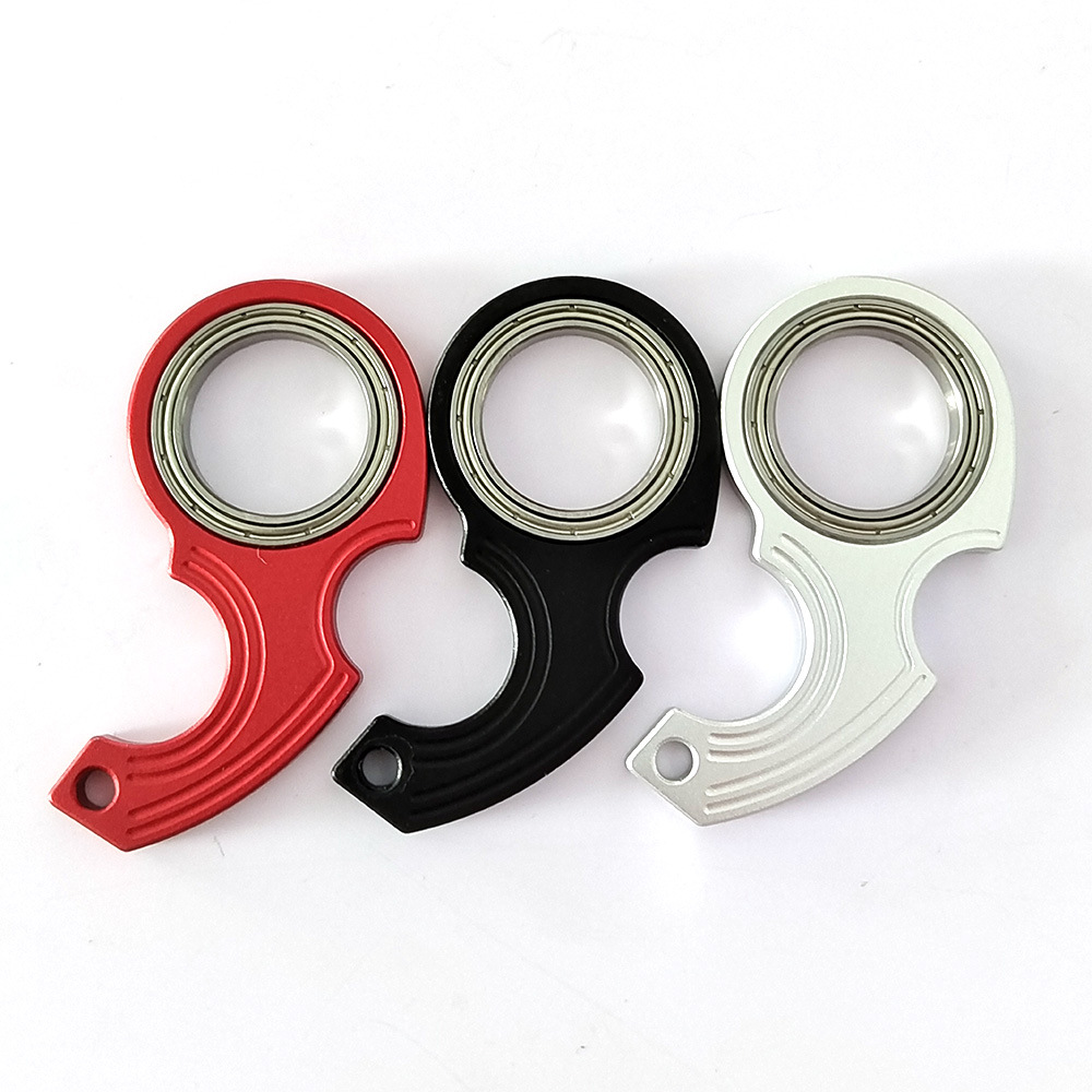Aluminum Alloy Scimitar type rotary keychain Karambit spinner unzipped keychain fidget spinner 2nd generation fidget spinner