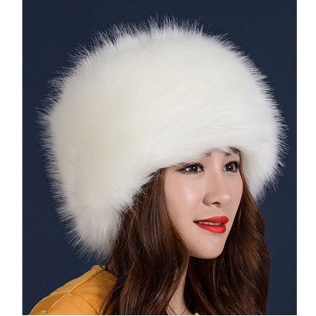 Women Warm Winter Russian Fluffy Faux 