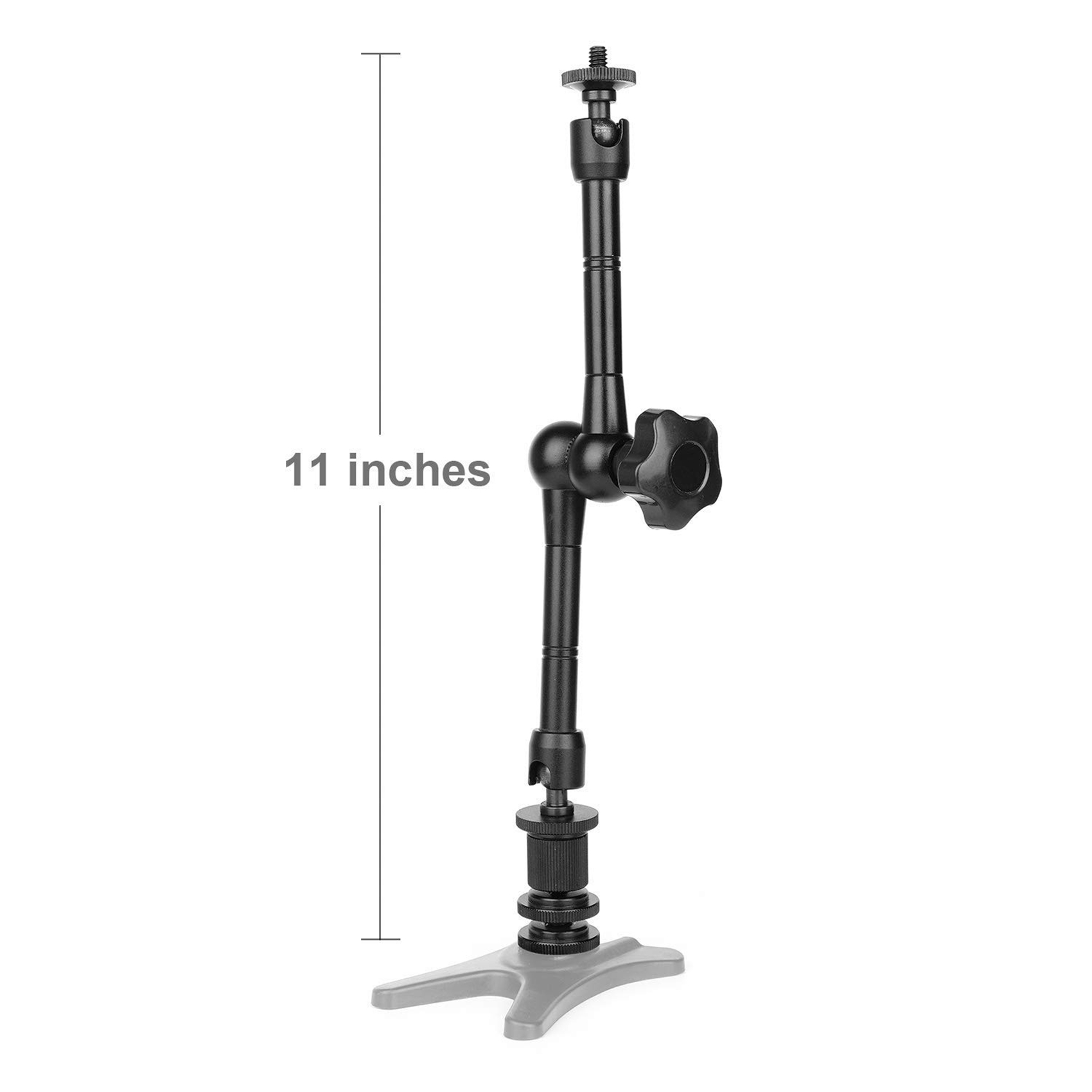 2X Magic Arm 11 Inch Articulating Arm Magic Friction with Hot Shoe Mount & 1/4 Inch Tripod Screw. 