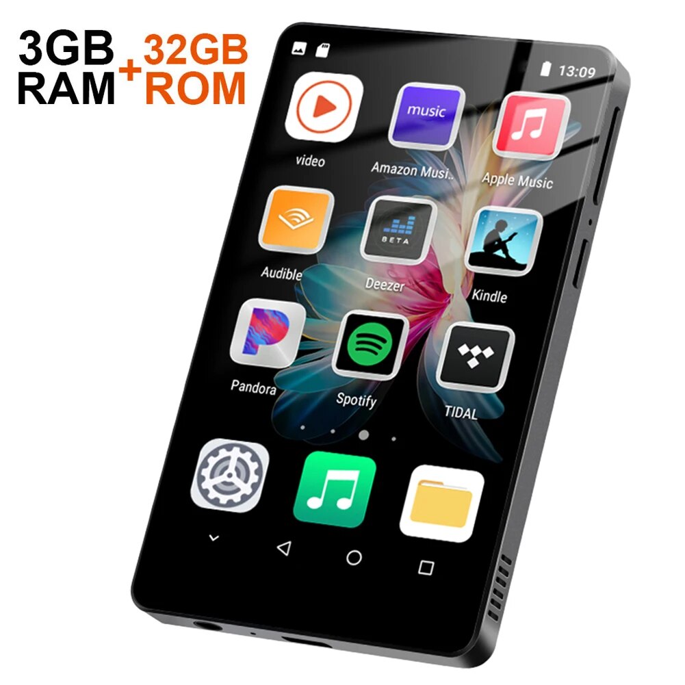 WIFI MP3 MP4 Player Music MP3 Player Android 8.1 Bluetooth-Compatible with Speaker 4 Inch Full Touchscreen with FM Radio/E-Book. 